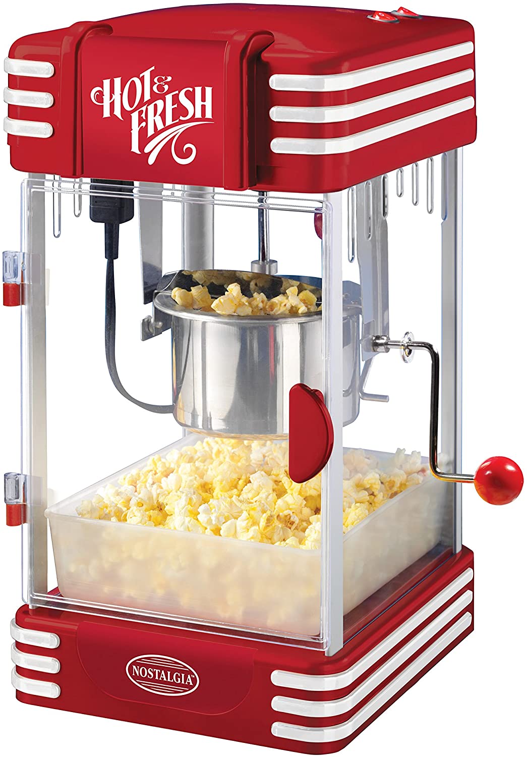 nostalgia popcorn machine setup