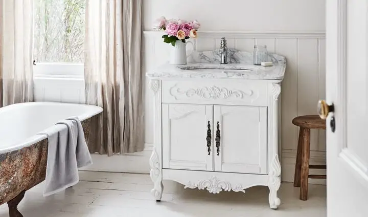 French Bathroom Vanity With Dressing Table