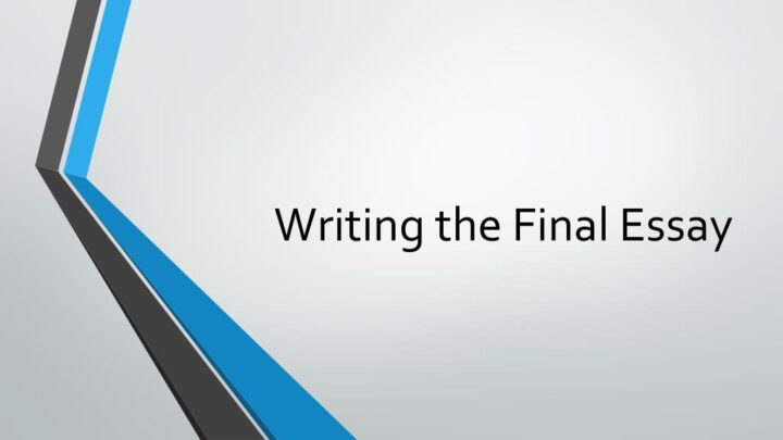 how to write the final sentence of an essay